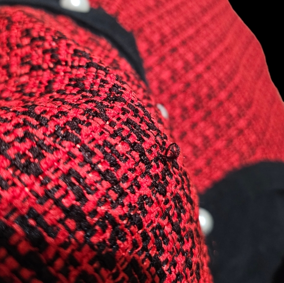 Karl Lagerfeld cardigan sweater cropped black pearl buttons special occasion XL - Picture 7 of 8